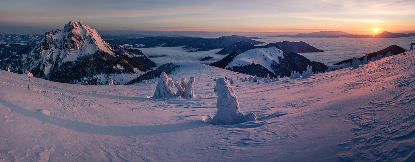 Sunrise in Mala Fatra, Stoh, Slovakia