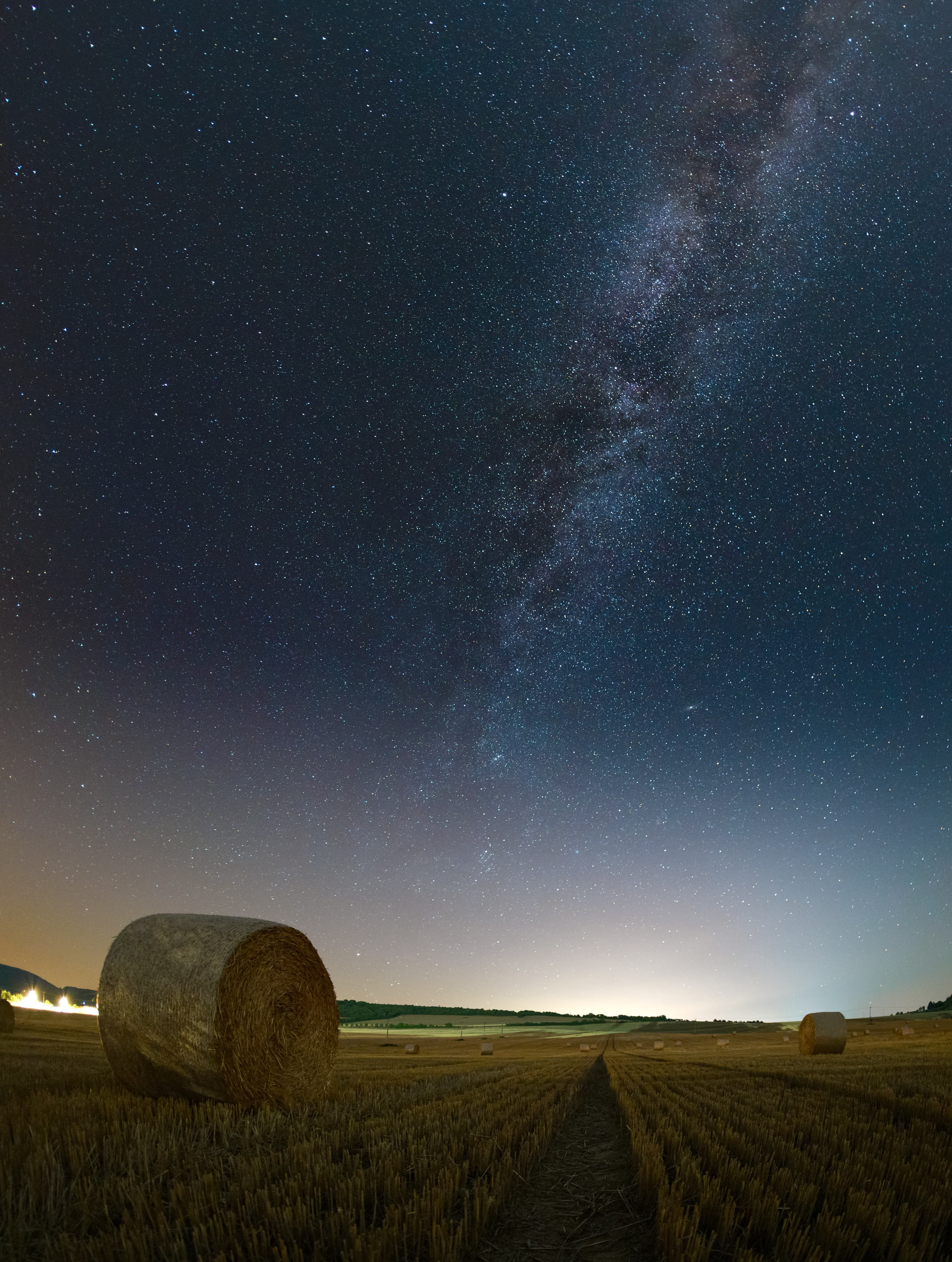 Milky Way above the field